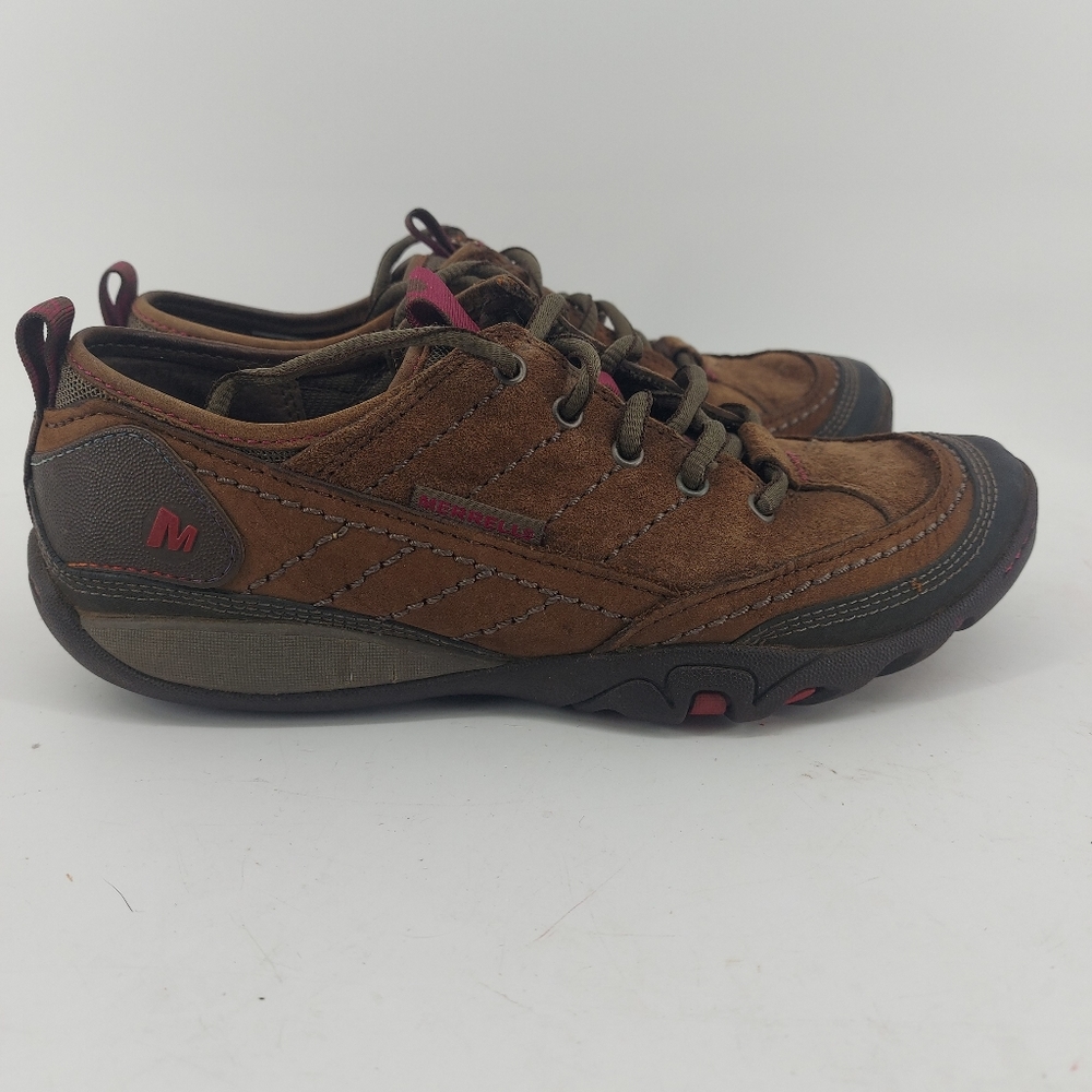 MERRELL Women's Mimosa Lace Shoes, Brown size 6